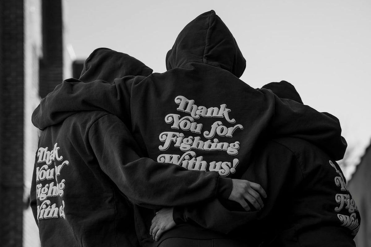 'Thank You For Fighting With Us' Hoodie